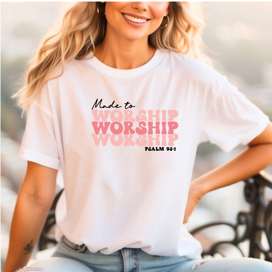 MADE TO WORSHIP T-SHIRTS